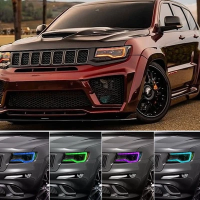 For Jeep Grand Cherokee 2014-2021 Headlight APP Bluetooth RGBW LED DRL Board - Image 1 of 4