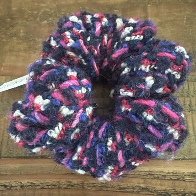 J Crew Wide Tweed Scrunchie Nuevo con Etiquetas Multicolor Lana Gruesa  Foto 1 de 4
