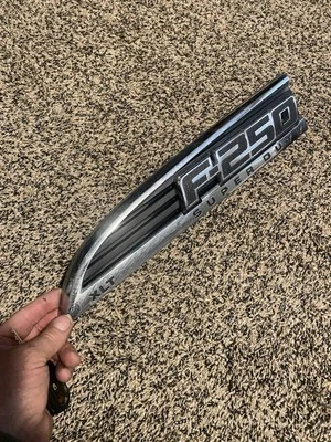 Left Fender F-250 XLT Super Duty Emblem Fits 11-16 Ford F250 - Image 1 of 4