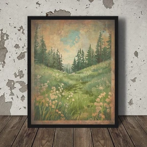 Vintage LILY Of The Valley Wall Art, MAY Birth Flower Decor, Lilies Floral Print - Picture 1 of 22