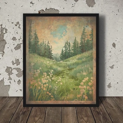 Vintage LILY Of The Valley Wall Art, MAY Birth Flower Decor, Lilies Floral Print - Image 1 of 4