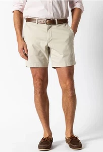 Duck Head Men’s 7” Chino Short Stone Organic Cotton/Hemp/Spandex Size Med NWT - Picture 1 of 18