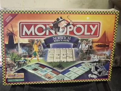 Monopoly Norwich Boardgame Hasbro 2002 Complete New Sealed Made In Ireland Ltd E - Image 1 of 4