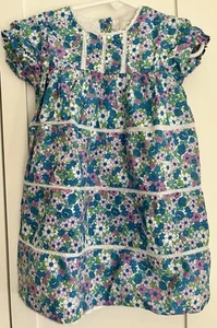 Mini Boden Floral Dress Liberty of London Pattern Size 18-24 Months with bottoms - Picture 1 of 9