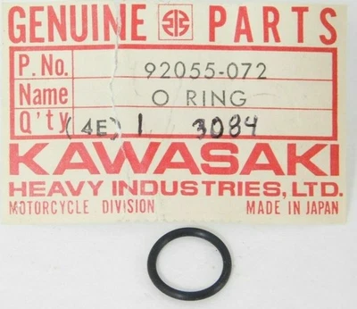 O-ring NOS genuíno Kawasaki Tecate KDX250 KX250 KXT250 11,55mm QTD 3 92055-072 - Imagem 1 de 4