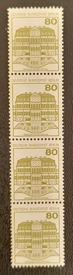 West Germany # 1312 - Wilhelmstal Castle - Palace - Strip of 4 Stamps - 1982 - Image 1 of 3