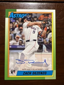 2025 Topps Series 2 Zach Dezenzo 1990 Topps Autograph #90B2-ZD Rookie Astros - Picture 1 of 7