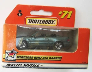 1998 Matchbox  Mercedes-Benz CLK Cabrio #71 Teal/Green NEW In Window Box German? - Picture 1 of 2