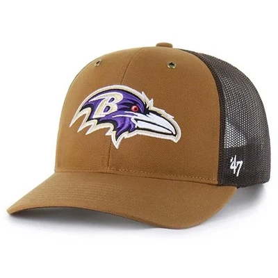 Кепка бейсболка регулируемая мужская Baltimore Ravens Carhartt x '47 Trucker NFL - Изображение 1 из 4