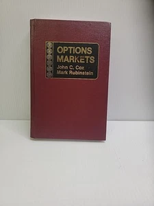 Options Markets By John C. Cox & Mark Rubinstein | 1985 | Hard Cover | Excellent - Foto 1 di 1
