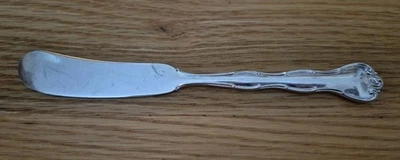 Esparcidor de mantequilla de plata esterlina Rondo by Gorham mango plano 5 7/8" Foto 1 de 4