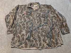 Vintage Mossy Oak Shirt Mens XXL Treestand Camo Camouflage 90s Made In USA - Picture 1 of 10