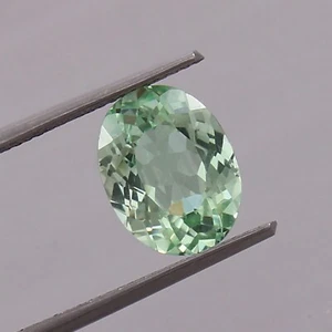 4.25 Ct Natural Flawless Ceylon Green Parti Sapphire Loose Round Gemstone Cut - Picture 1 of 6