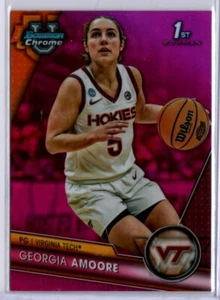 2023-24 Bowman Chrome University NCAA Rosa Refractor Georgia Amoore HOKIES - Imagen 1 de 1