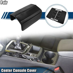 1 Pair Center Console Armrest Covers for Peugeot 508 SW GT Line 19-23 Black - Picture 1 of 8