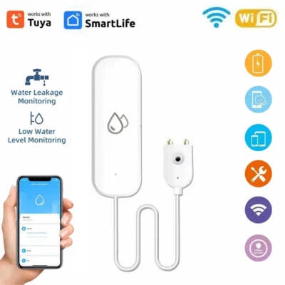 Tuya Smart WIFI Water Leakage Sensor Alarm Water Level Detector Flood Leakage Se - Image 1 of 4