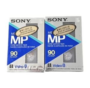 SONY - Lot X2 8mm Video Cassette/Tape/K7 Vierge - P5-90MP PAL90 *NEUF* - Photo 1 sur 2