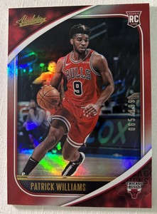 2020-21 PATRICK WILLIAMS Absolute Memorabilia Red Prizm Rookie RC #15 /199 BULLS