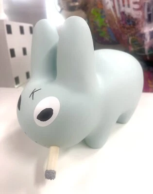 Frank Kozik SIGNED 2005 Kidrobot 10" Powder Blue Labbit LE500. AUTOGRAPHED NIB - Image 1 of 4