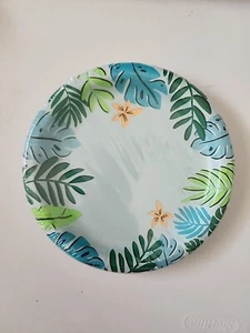 Spritz Snack Paper Plates Jungle Print Blue 10ct 6 7/8" - Picture 1 of 4