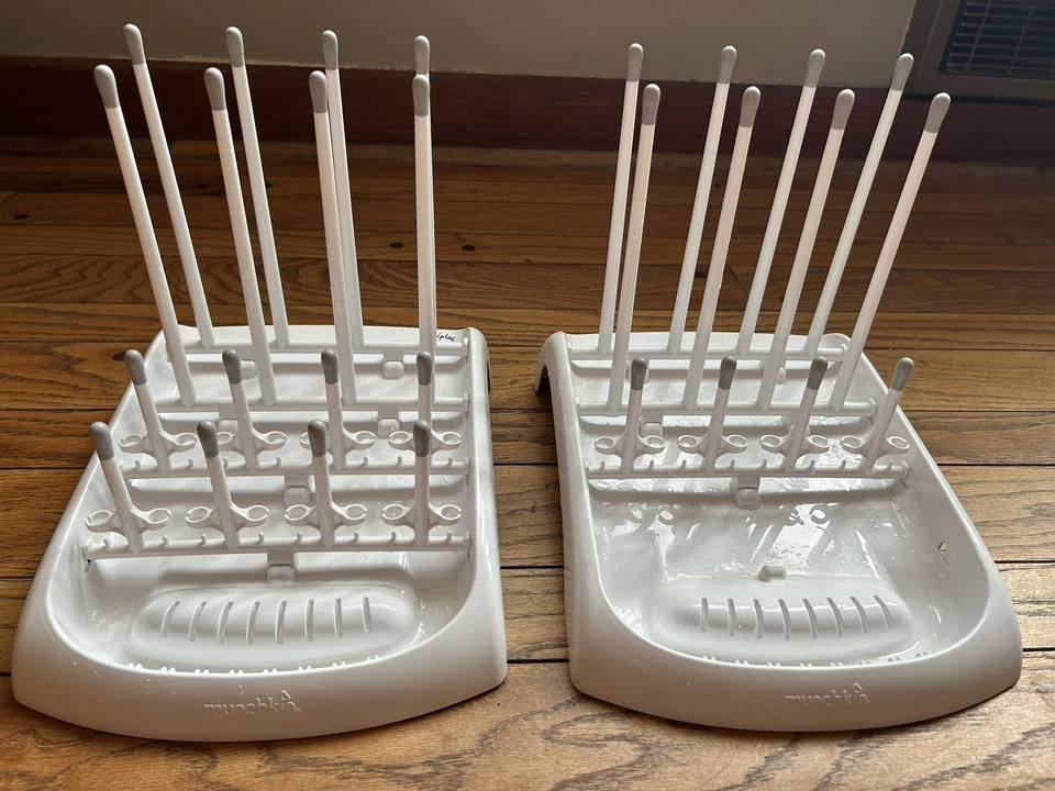 Munchkin Lote Plegable de 2 Estantes de Secado Encimera Biberón Blanco Foto 1 de 4