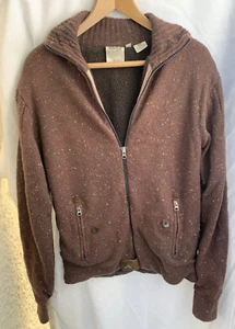 Timberland Mens Brown LAMBSWOOL Jacket Size M - Picture 1 of 9
