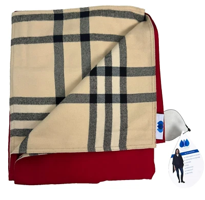 Poncho Rainraps para todo tipo de clima reversible con capucha pashmina forrado de franela para lluvia Foto 1 de 4