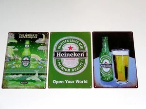 3 Blechschilder in 20x30 cm Heineken Bier - Bild 1 von 1