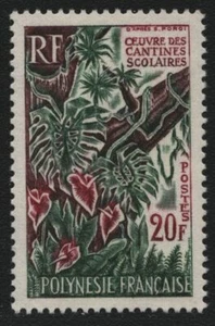 Franz. Polinesia 1965 - Mi-Nr. 49 ** - MNH - Alimentación escolar - Imagen 1 de 1