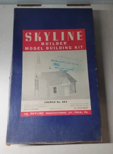 Church No. 663 Vintage Skyline Builder Model Building Kit - Ho-All Gauge - Picture 1 of 7