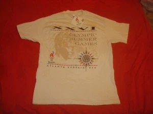 Vintage NWT Atlanta 1996 Olympic Games Short Sleeve T Shirt Large Made in USA - Picture 1 of 5