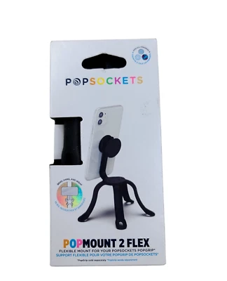 POPSOCKETS POPMOUNT 2 Flex Flexible Mount For POPSOCKETS Grips Black - Image 1 of 4