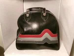 Vintage One Ball Vinyl Bowling Bag Black - Picture 1 of 16