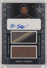 2020 Leaf Metal US Army All-American Bowl Platinum /4 Omari Thomas #DA-OT1 Auto