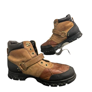 Polo Sport Ralph Lauren Herren braun Leder Wandern Jagd Ente Stiefel Größe 13D - Bild 1 von 10