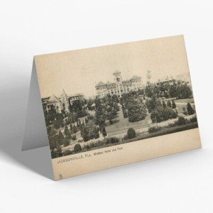 GREETING CARD - Vintage Florida USA - Jacksonville. Windsor Hotel and Park (2)