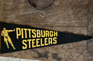 Rare Vintage 1940’s Pittsburgh Steelers Felt Football Pennant - Imagen 1 de 19