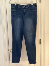 1822 Denim Women's Stretch Jeans Size 16 Reg. Denim Blue Ankle Slim Comfortable
