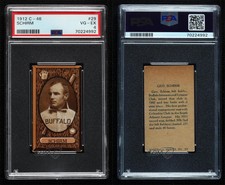 1912 Imperial International League Tobacco C46 George Schirm #29 PSA 4