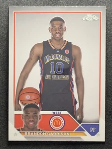 2023 Topps Chrome McDonalds All American Brandon Garrison #66 RC Rookie Base - Picture 1 of 2