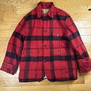 Giacca da caccia vintage Polo Ralph Lauren sportiva bufalo a quadri lana media - Foto 1 di 15