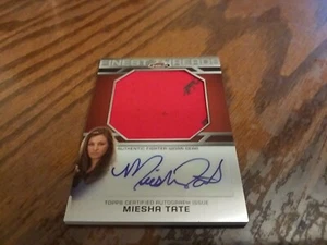 2013 Topps UFC Finest Jumbo Threads Autograph Relic Card Miesha Tate #FTAR-MT - Picture 1 of 6