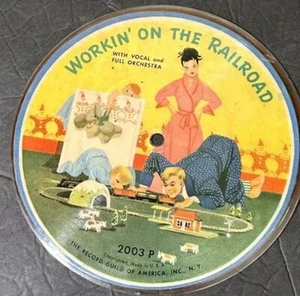 WORKIN' ON THE RAILROAD / ERIE CANAL 6.5" Picture Disc - Record Guild Of America - Picture 1 of 2
