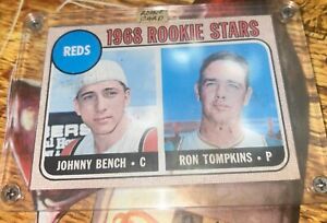 1968 Topps Johnny Bench RC #247 | Rookie Stars Card Centering Excellent,nice.