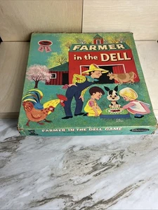 Vintage 1963 The Game Of Farmer In The Dell Brettspiel - Bild 1 von 10