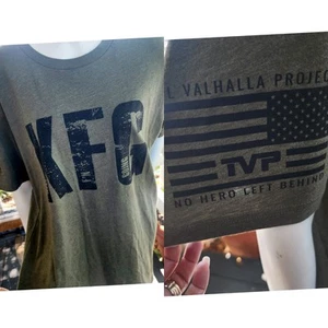 Next Level Til Valhalla Project No Hero Left Behind T-Shirt Men's Large - Picture 1 of 3
