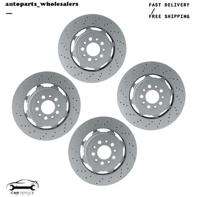 Kit Rotores Freno Delanteros Traseros Para Alfa Romeo Giulia Stelvio Quadrifoglio 2017-2024 Foto 1 de 4