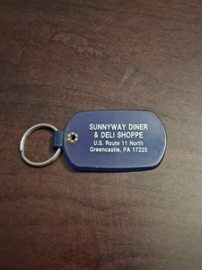SUNNYWAY DINER AND DELI SHOPPE, GREENCASTLE PA, VINTAGE SCHLÜSSELANHÄNGER - Bild 1 von 4