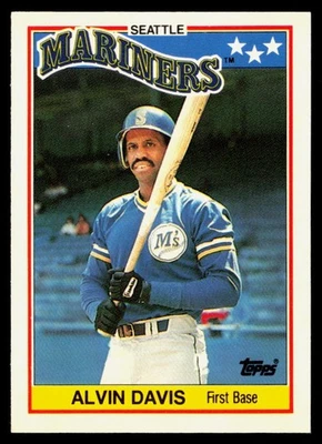 Alvin Davis 1988 Topps UK Minis Collector's Edition (Tiffany) #17 - Image 1 of 2