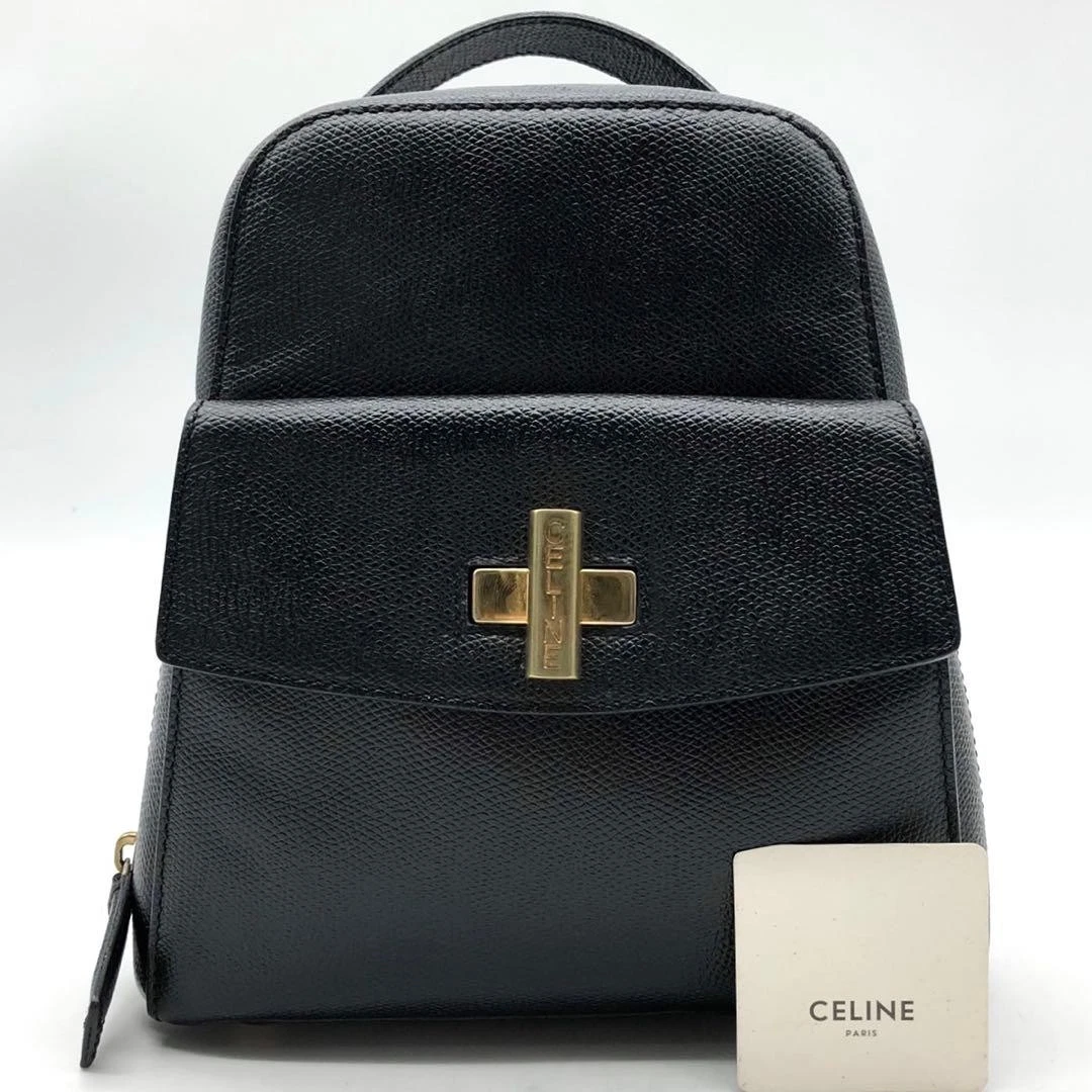 バッグ CELINE Vintage Leather Backpack Black CELINE Backpacks for Women for sale - eBay